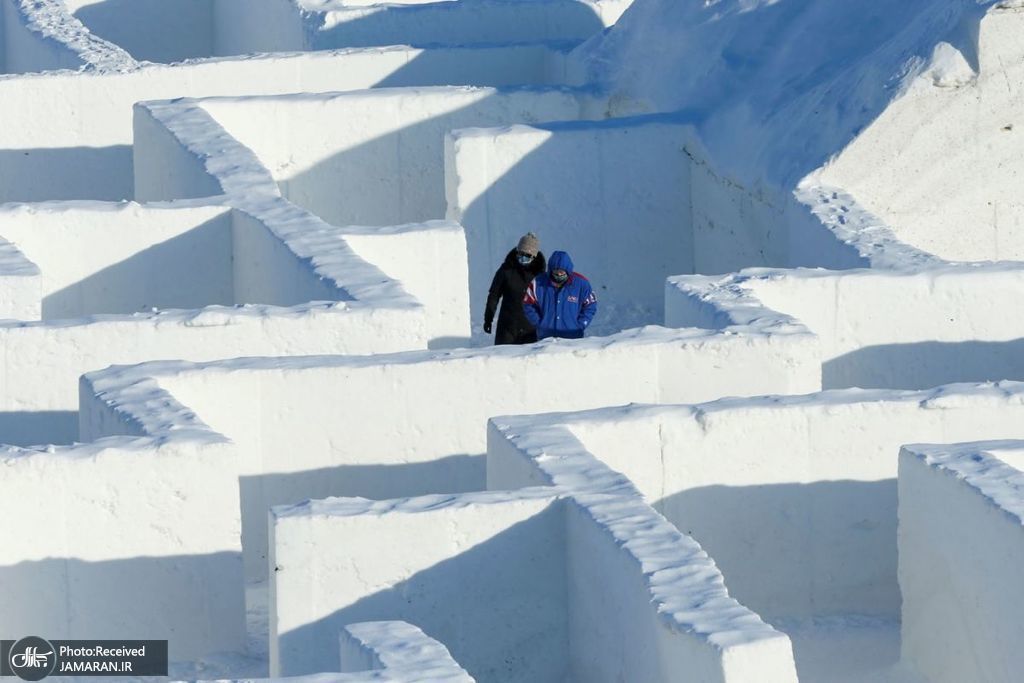 ساخت بزرگترین پیچ و خم برفی جهان در کانادا + عکس
