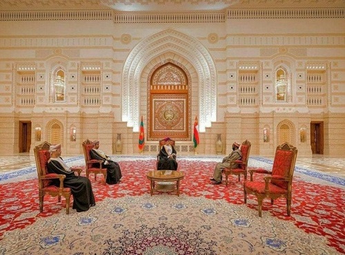 فرش زیبای ایرانی در کاخ اصلی سلطان عمان + عکس