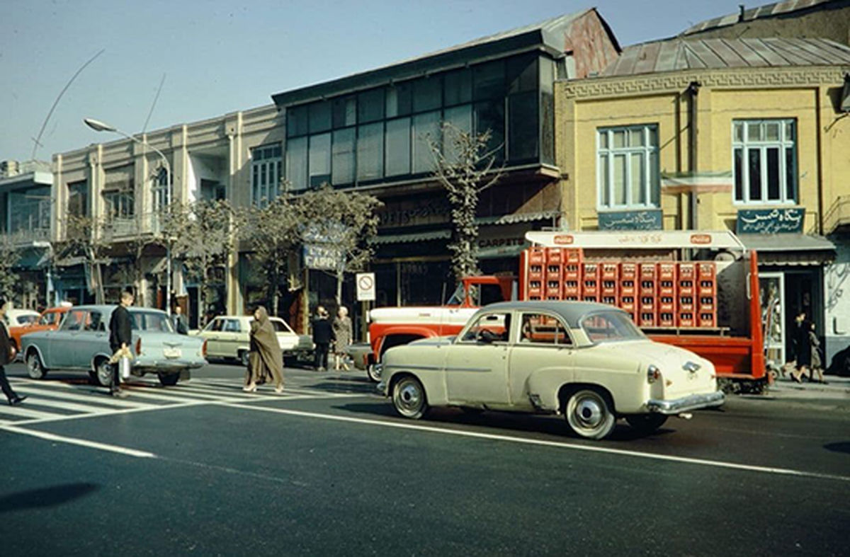 وضعیت ترافیک خیابان های تهران نیم قرن پیش + عکس