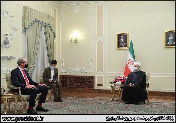 دیدار وزیر خارجه ایرلند با رئیس جمهور + عکس