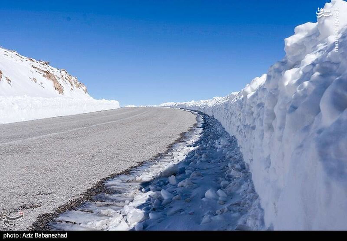 ارتفاع باورنکردنی برف در لرستان+عکس