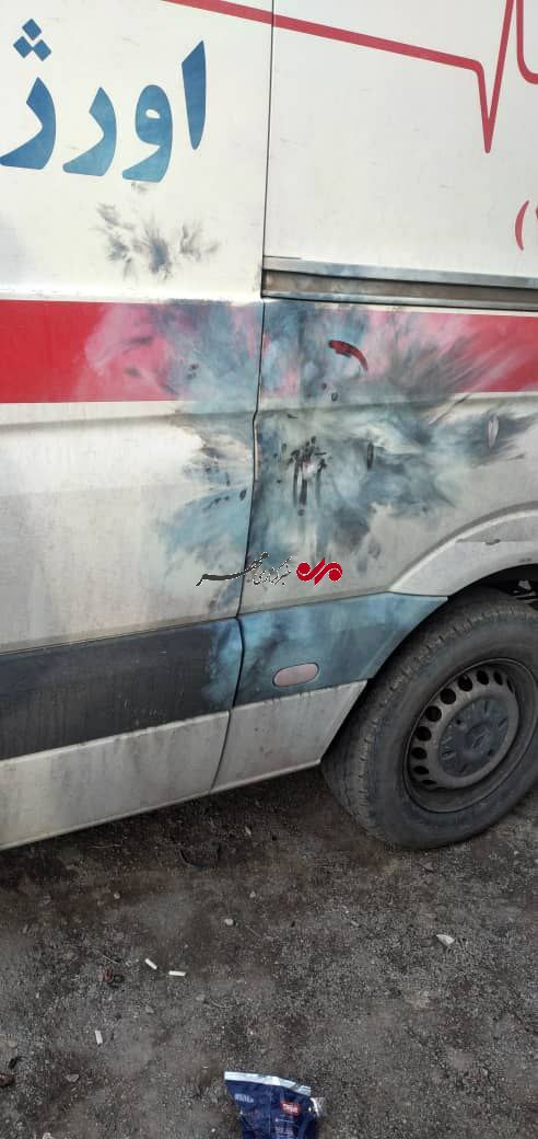  پرتاب نارنجک به سمت آمبولانس در کرج + عکس