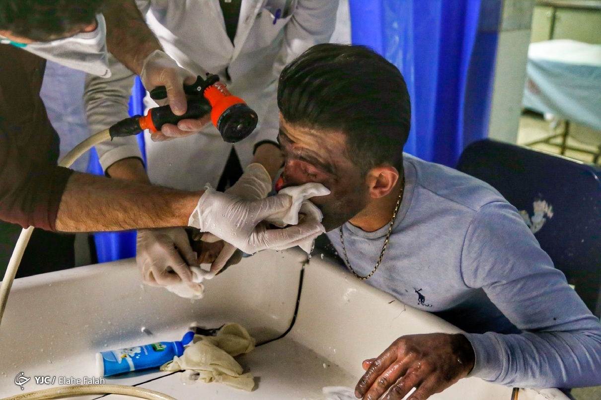 مصدومان چهارشنبه آخر سال ۱۳۹۹ + عکس