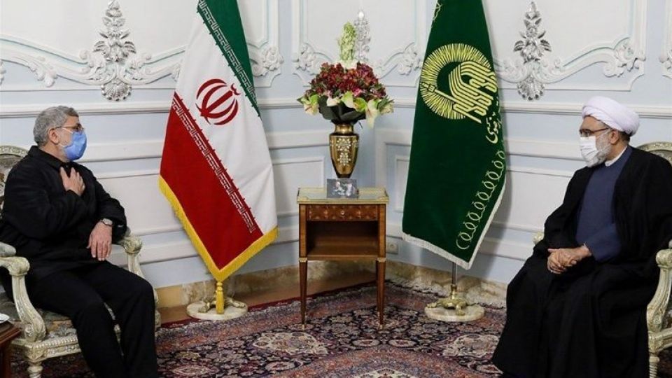 دیدار سردار قاآنی با تولیت آستان قدس + عکس