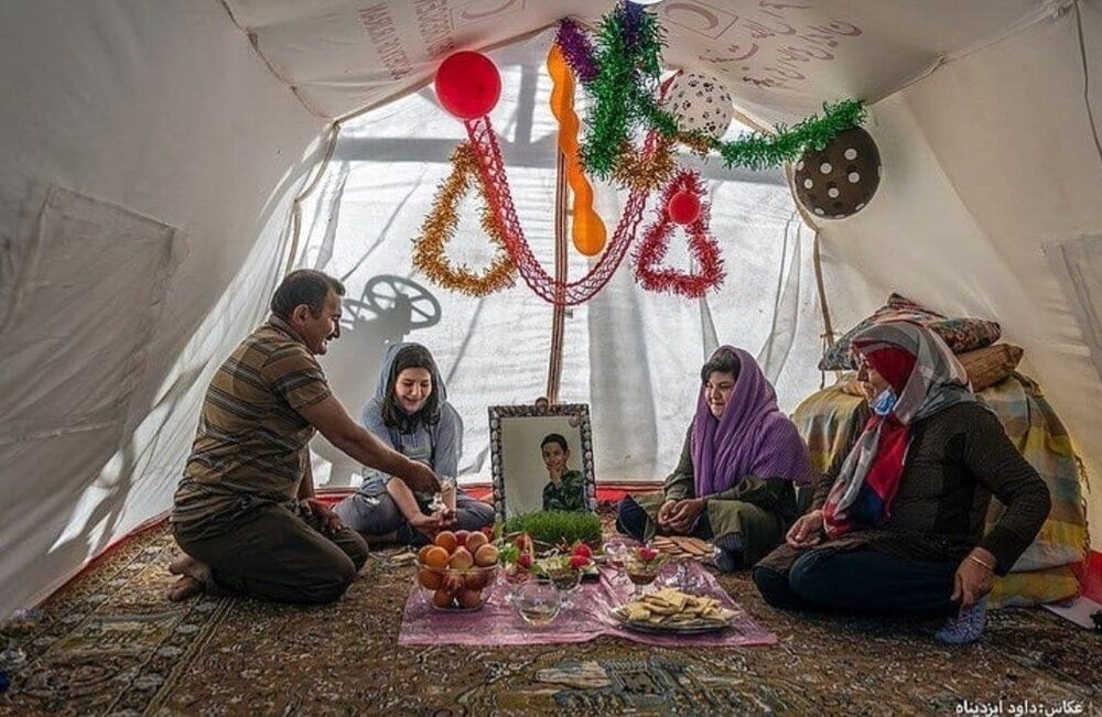  هفت‌سین سی‌سخت زیر سایه‌ زلزله+ عکس