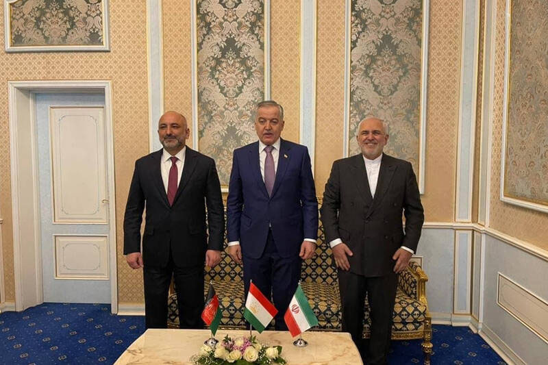 دیدار وزرای خارجه ایران، افغانستان و تاجیکستان بدون ماسک! + عکس