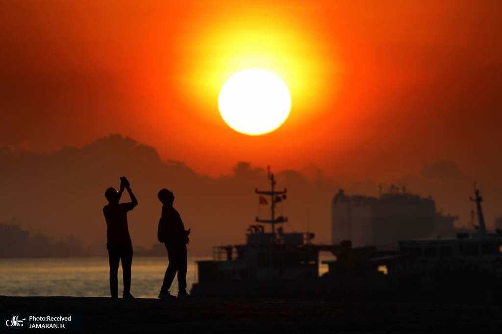 طلوع زیبای آفتاب در سنگاپور + عکس