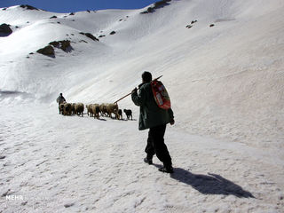 روستایی در ایران که با اولین برف مسدود می شود+ عکس