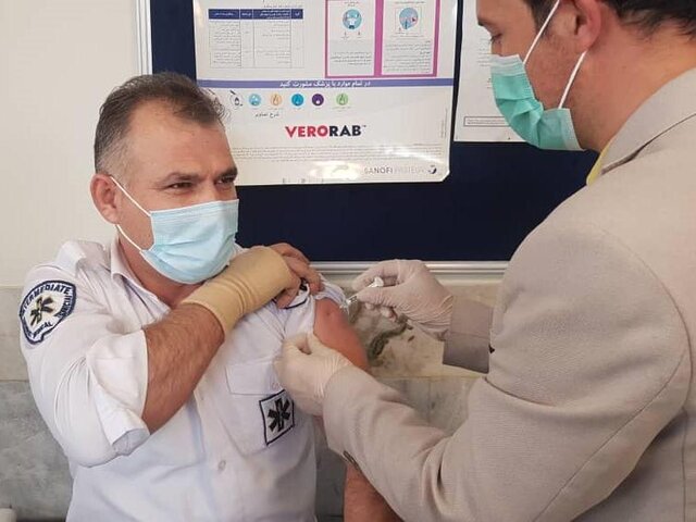 اتمام واکسیناسیون نیروهای اورژانس تهران تا۲هفته آینده