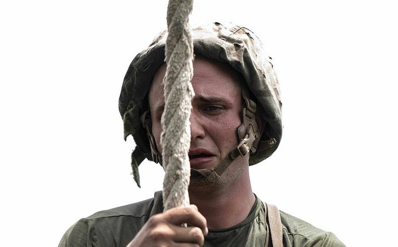 اشک نظامی آمریکایی از سختی تمرین ها! + عکس