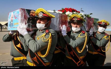 تشییع پیکر مطهر سردار شهید سید محمد حجازی در اصفهان + عکس