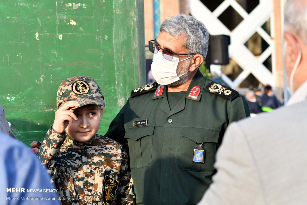 حضور سردار قاآنی در بزرگداشت سردار حجازی + عکس