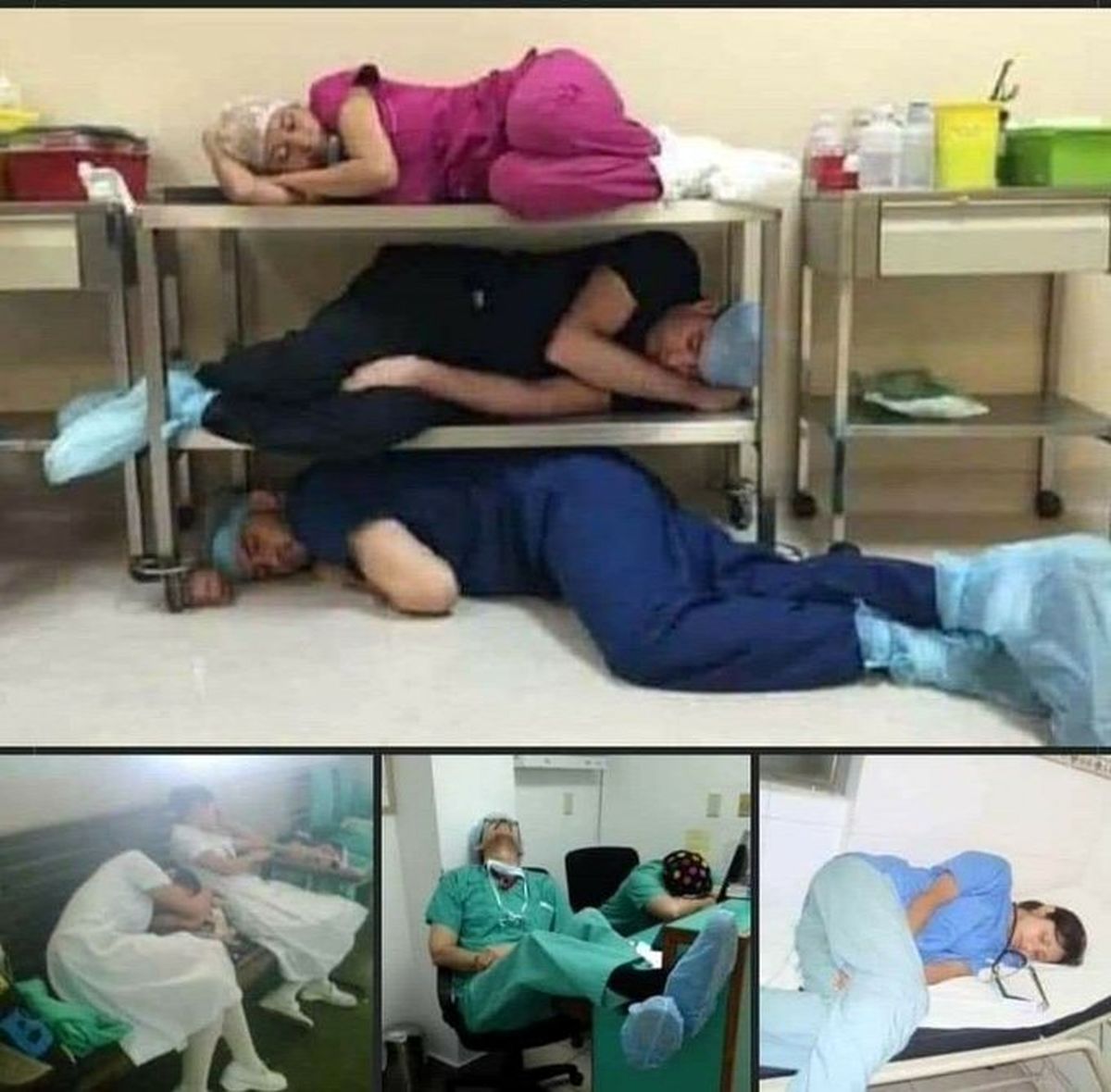 تصویر نارحت کننده از پرستاران خسته