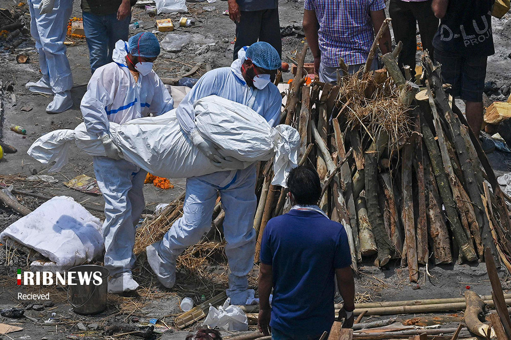 هند گرفتار در باتلاق کرونا + عکس