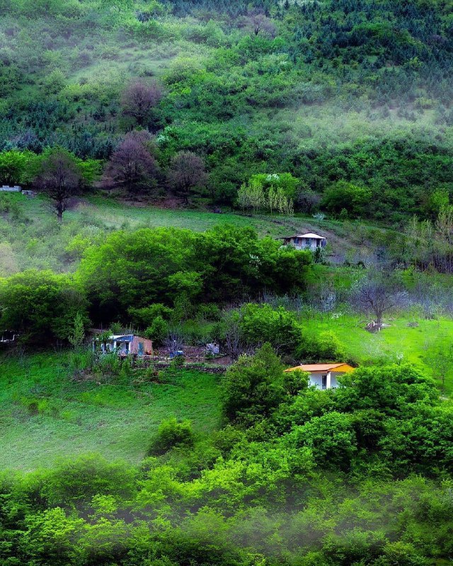 طبیعت بکر روستایی در گلستان + عکس