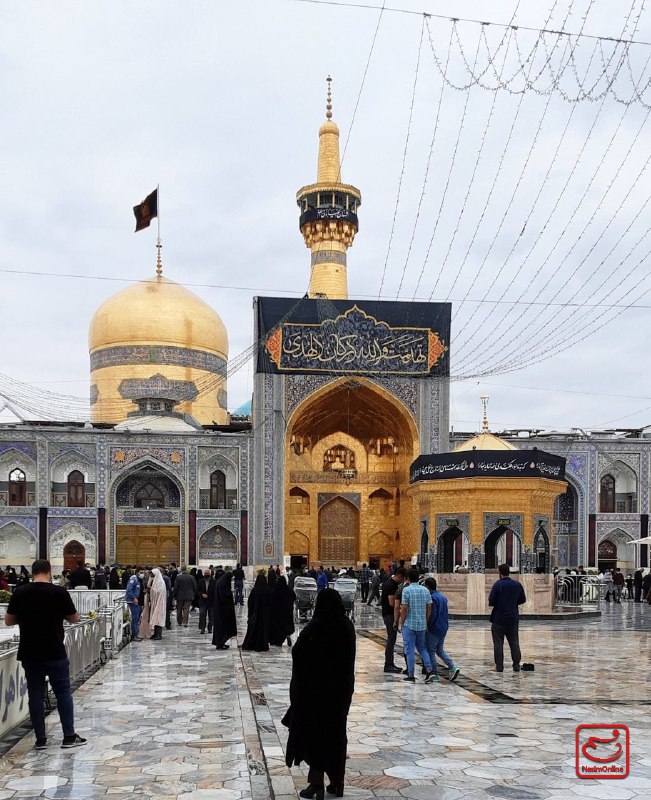 حال و هوای بارانی حرم مطهر رضوی + عکس