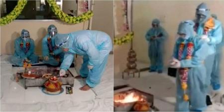 لباس دامادی عجیب مرد هندی! +عکس