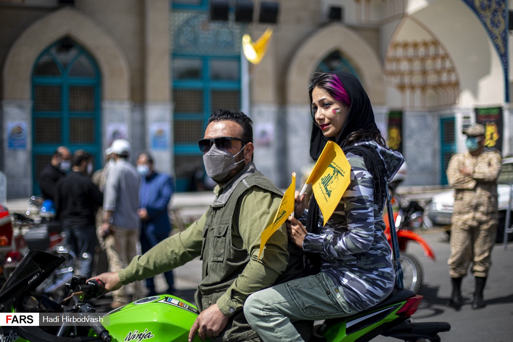 روز قدس و حضور تهرانی ها در میدان فلسطین + عکس
