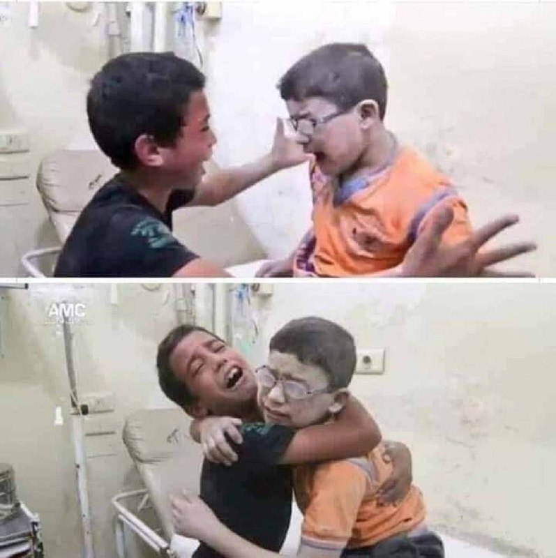 شادی پسر فلسطینی از زنده بودن برادرش پس از بمباران صهیونیست ها + عکس