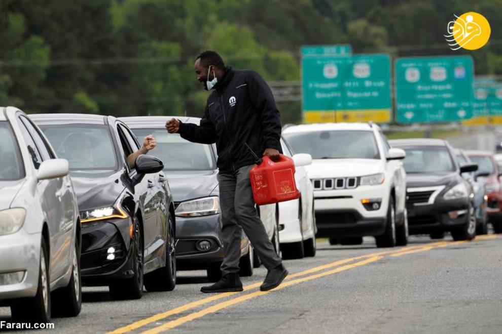 کمبود بنزین در آمریکا پس از حمله سایبری + عکس