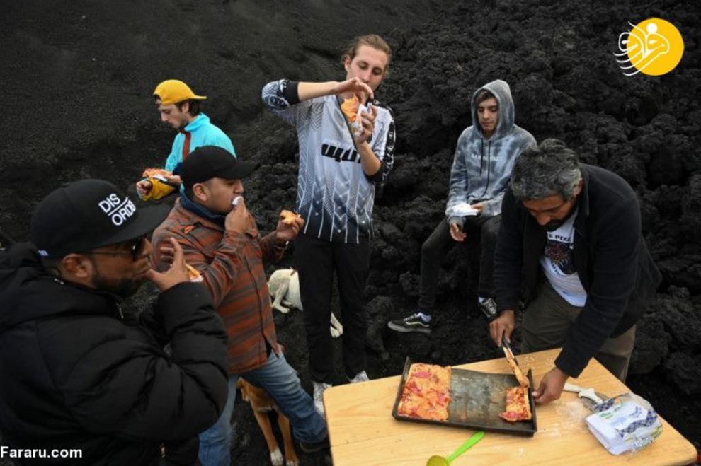 پیتزای آتشفشانی! + عکس