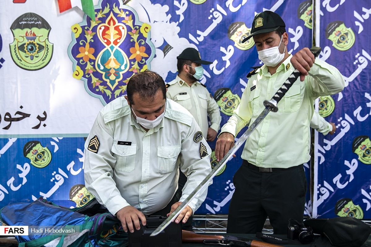 شمشیر سامورایی اراذل و اوباش تهرانی +عکس