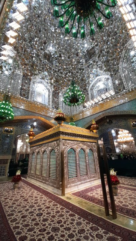 نمایی زیبا از روضه منوره حضرت رضا(ع) + عکس