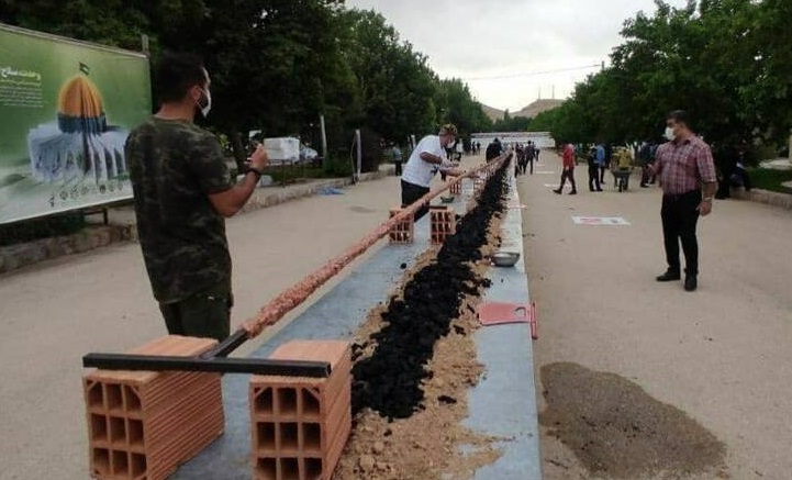 کباب کوبیده ۷۲ متری! + عکس