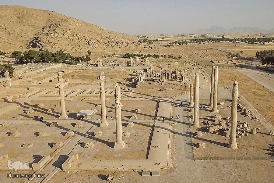 جدیدترین تصاویر هوایی از تخت جمشید + عکس