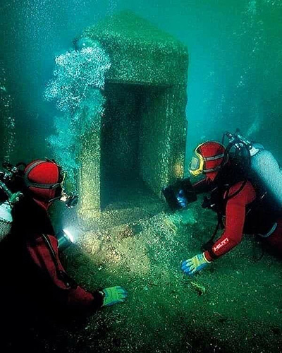 شهر غرق‌ شده «هراکلیون» در مصر باستان + عکس