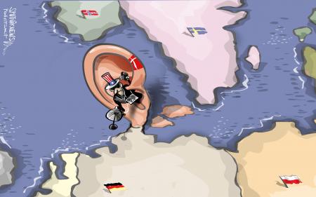 همدستی دانمارک با آمریکا برای جاسوسی از مقامات اروپا + عکس