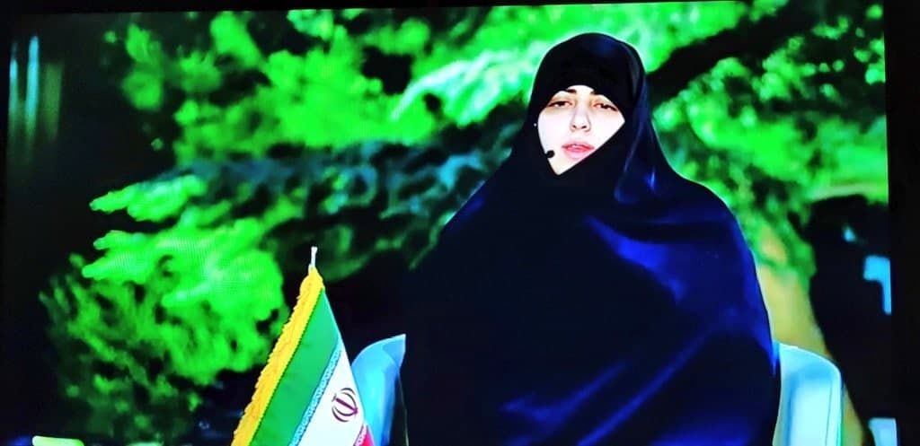 حضور دختر آیت الله رئیسی در تلویزیون + عکس