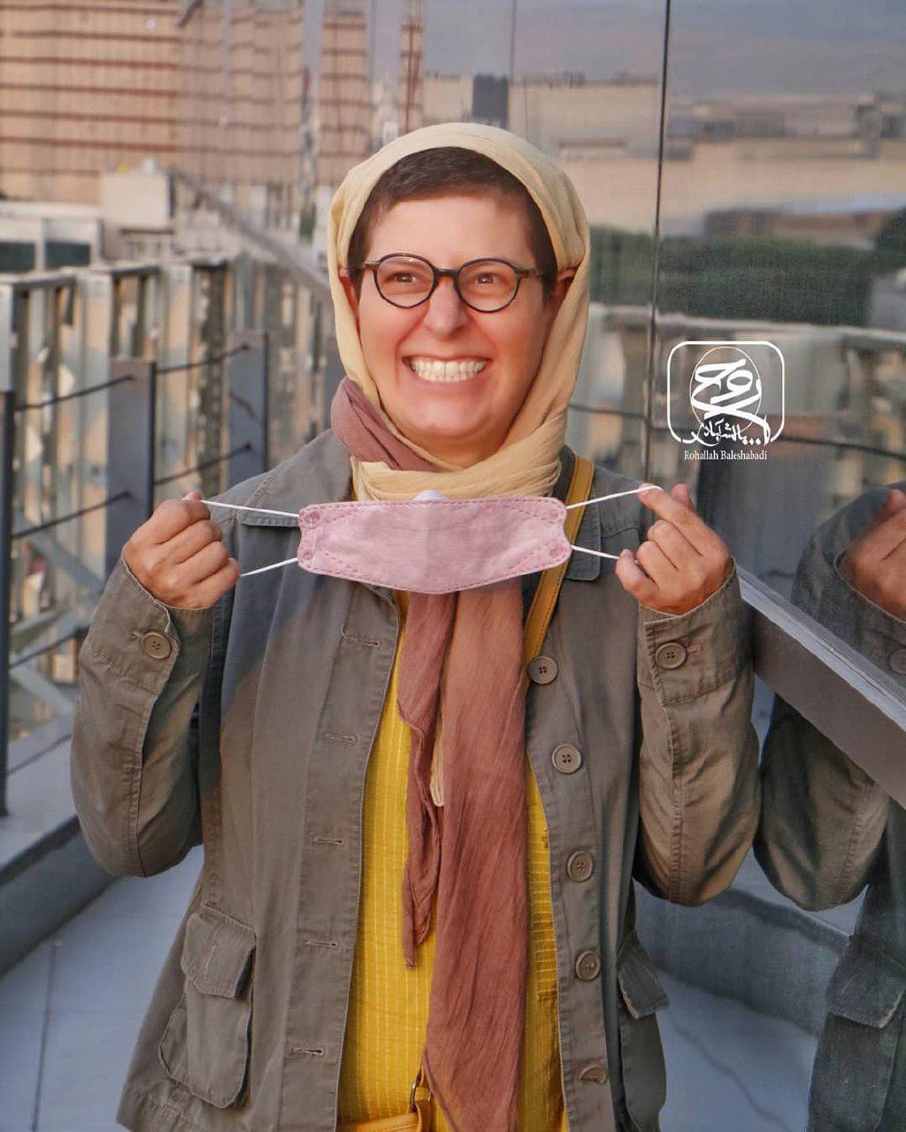 سوسن پرور و ژست با ماسک + عکس