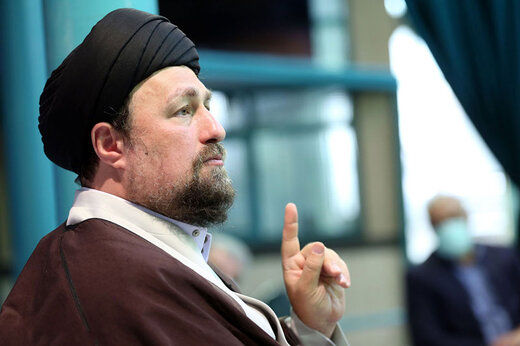 عکسی از سیدحسن خمینی در کنار یکی از کاندیداها + عکس