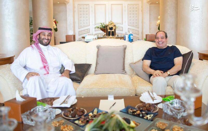 دیدار بن‌سلمان با السیسی + عکس