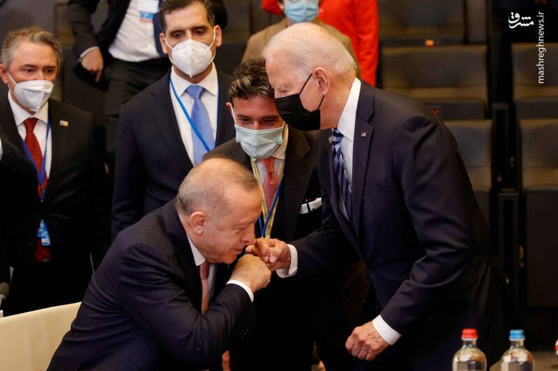 سلام بایدن به اردوغان سوژه شد + عکس