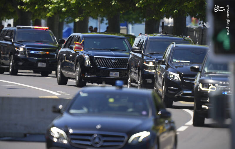 کاروان اسکورت بایدن در ژنو + عکس