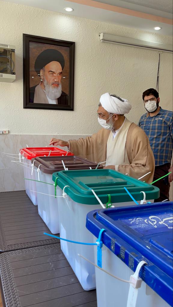 حضور پورمحمدی در انتخابات 1400+ عکس