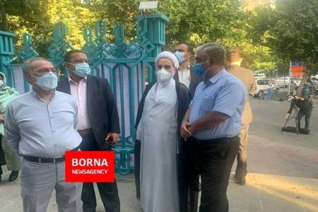 حضور حجت الاسلام ناطق نوری در حسینیه ارشاد +عکس