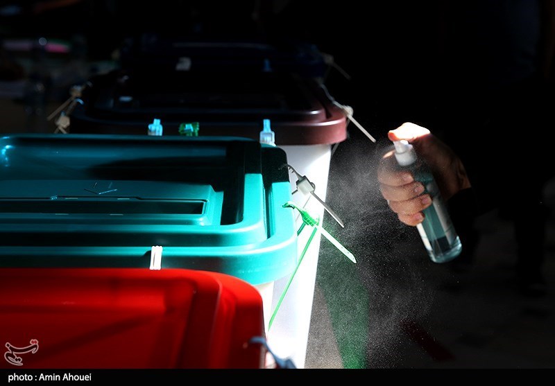 ضدعفونی صندوق های رای + عکس