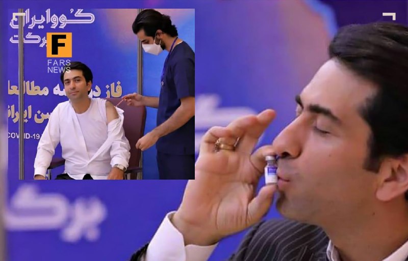 بوسه خواننده معروف بر واکسن ایرانی کرونا! + عکس