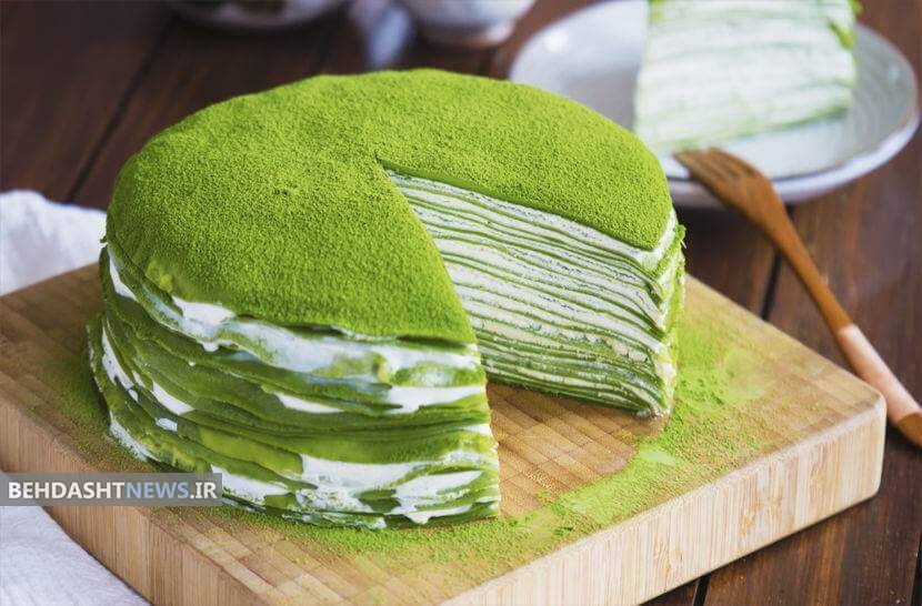 چاق ها کیک چای سبز بخورند!+طرز تهیه