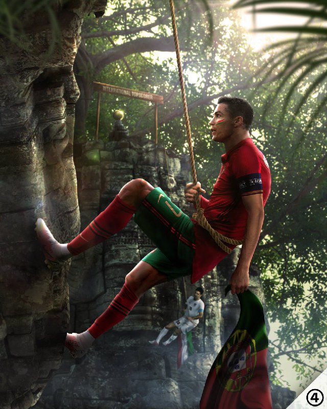 رسیدن رونالدو به علی دایی + عکس