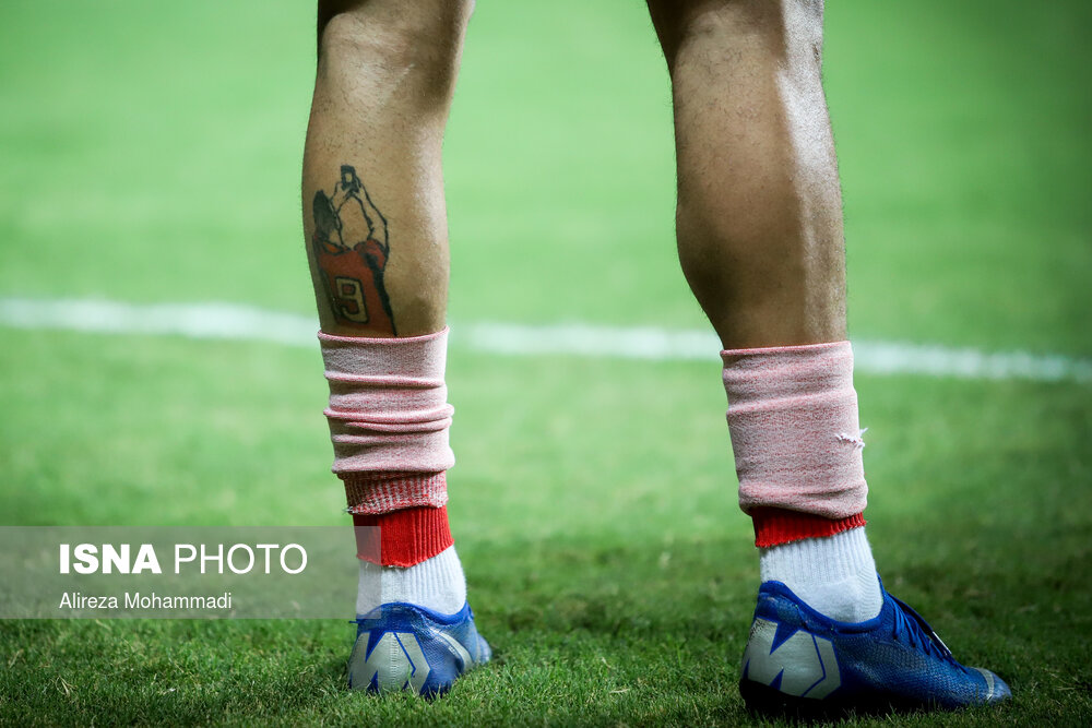  خالکوبی جالب بازیکن تیم فولاد + عکس