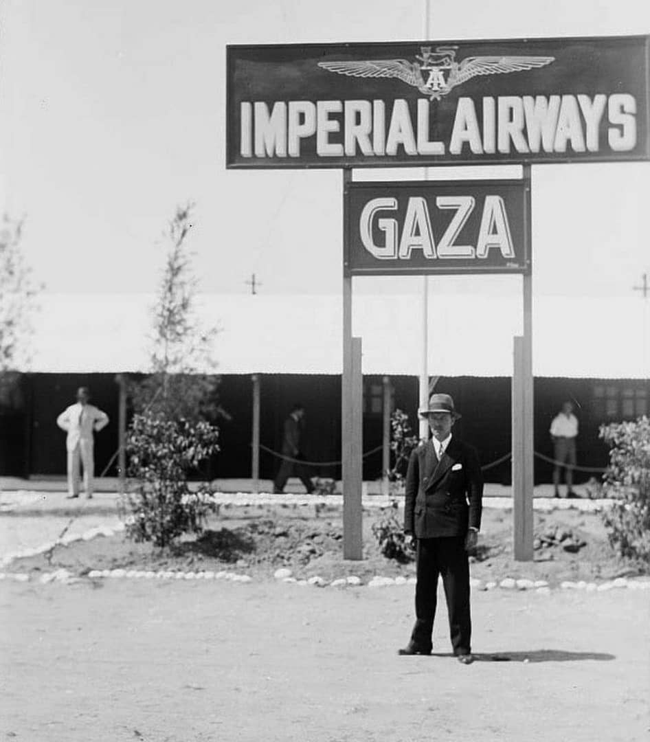  فرودگاه غزه در ۸۵ سال پیش+ عکس