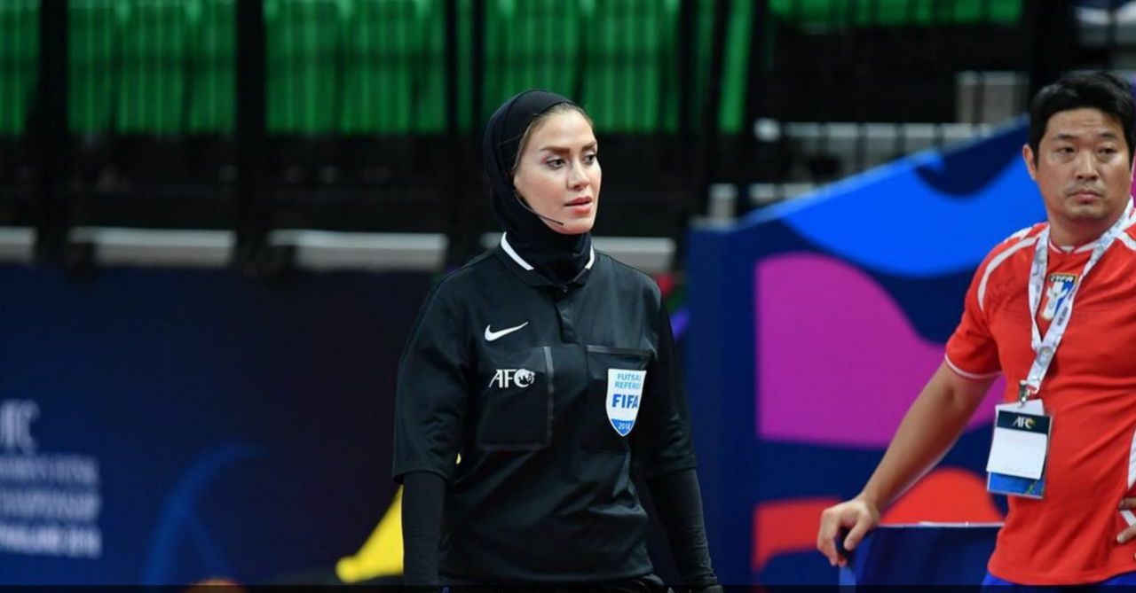 قضاوت داور زن ایرانی در جام جهانی برای اولین بار + عکس
