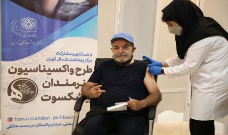 حمید لولایی واکسن کرونا زد + عکس