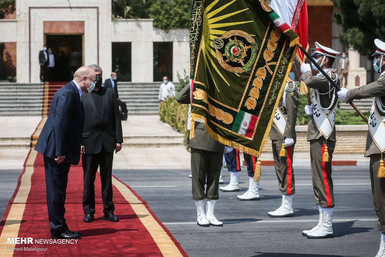 بدرقه رسمی قالیباف در سفر به سوریه + عکس