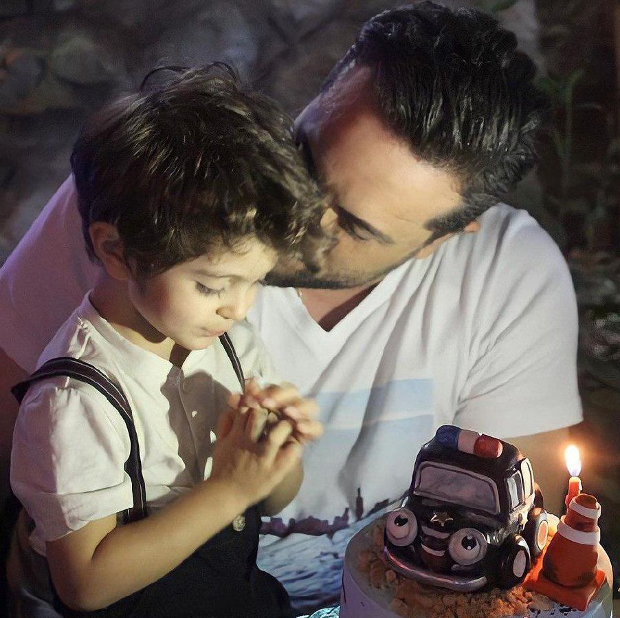  جشن تولد پسر مجری تلویزیون + عکس