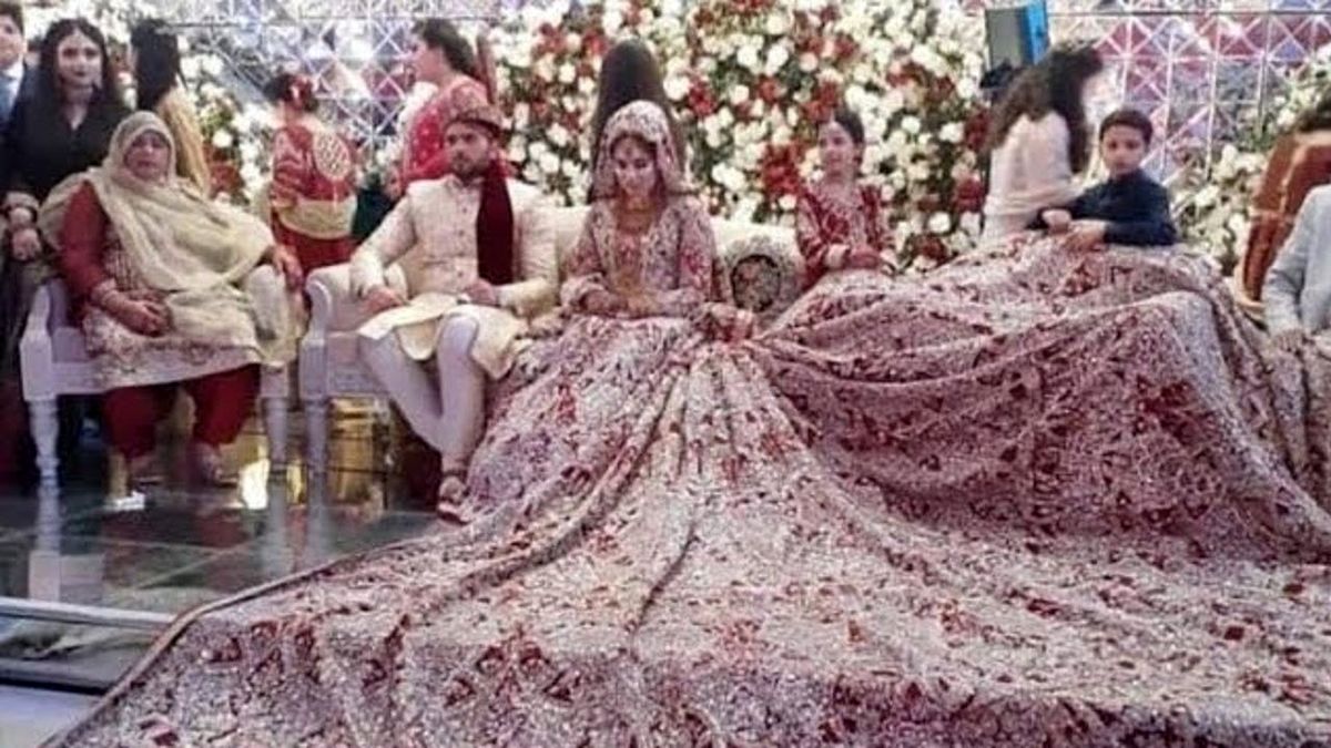 لباس عجیب عروس پاکستانی سوژه شد! + عکس